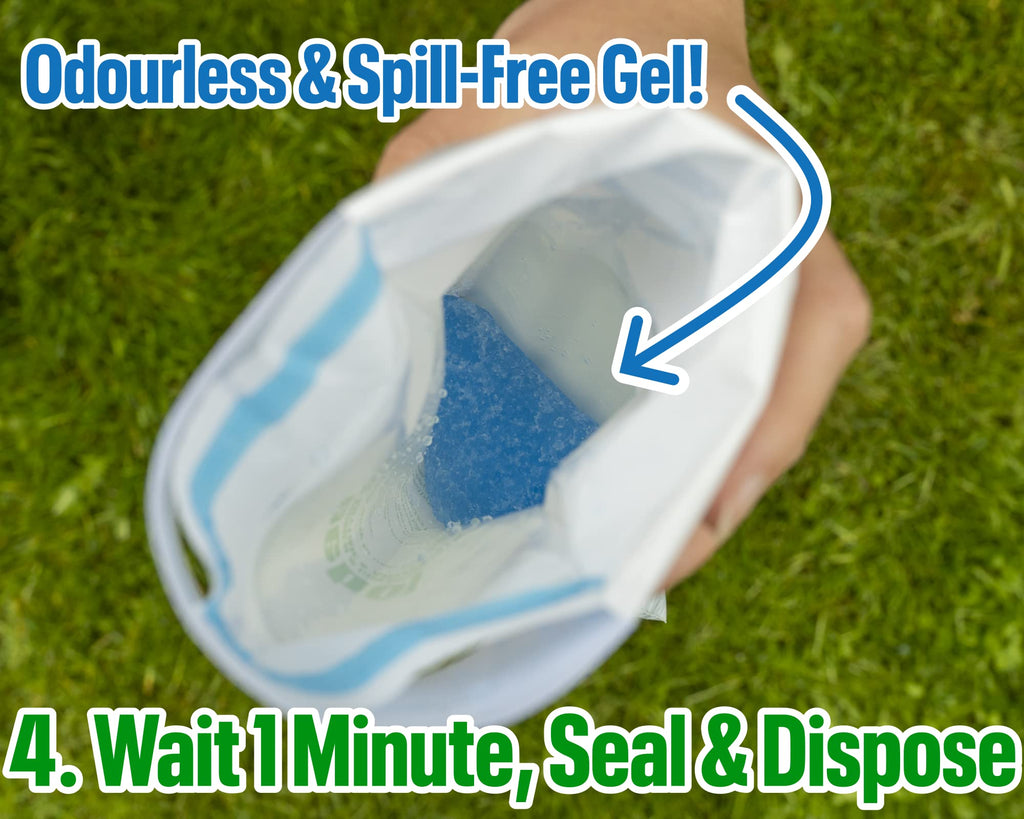 Peebol By Shewee - The Pocket-Sized Toilet - Rapidly Turns 1L Of Urine Into An Odourless, Compostable & Solid Gel. Uk Made, Disp