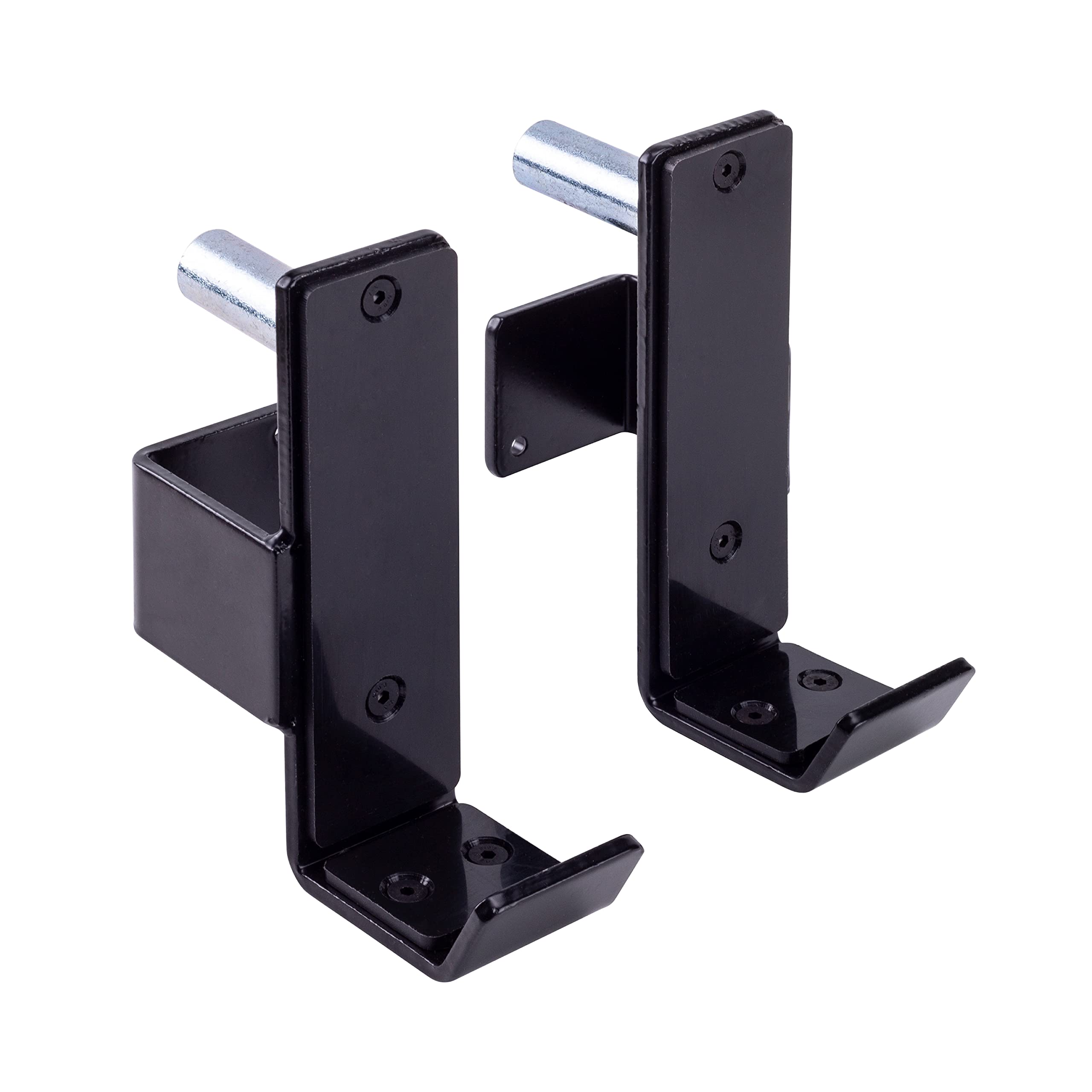 Amstaff Fitness J-Hooks Power Rack For 2.5'' X 2.5'' Tube Squat Rack Attachment, J Cups Barbell Holder For Power Cage, Heavy Dut