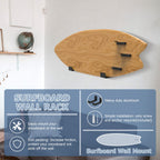 Poskad Surfboard Wall Mount Rack