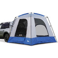 Napier Sportz Suv Tent 9'X9' Waterproof Camping Tent With Universal Vehicle Sleeve And Awning 5 Person Blue/Grey Car Tent