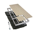 PlayStar Aluminum Floating Dock Kit W/Resin Top - 4X10 Strong, Lightweight Aluminum Floating Dock 4X10 with Resin Top