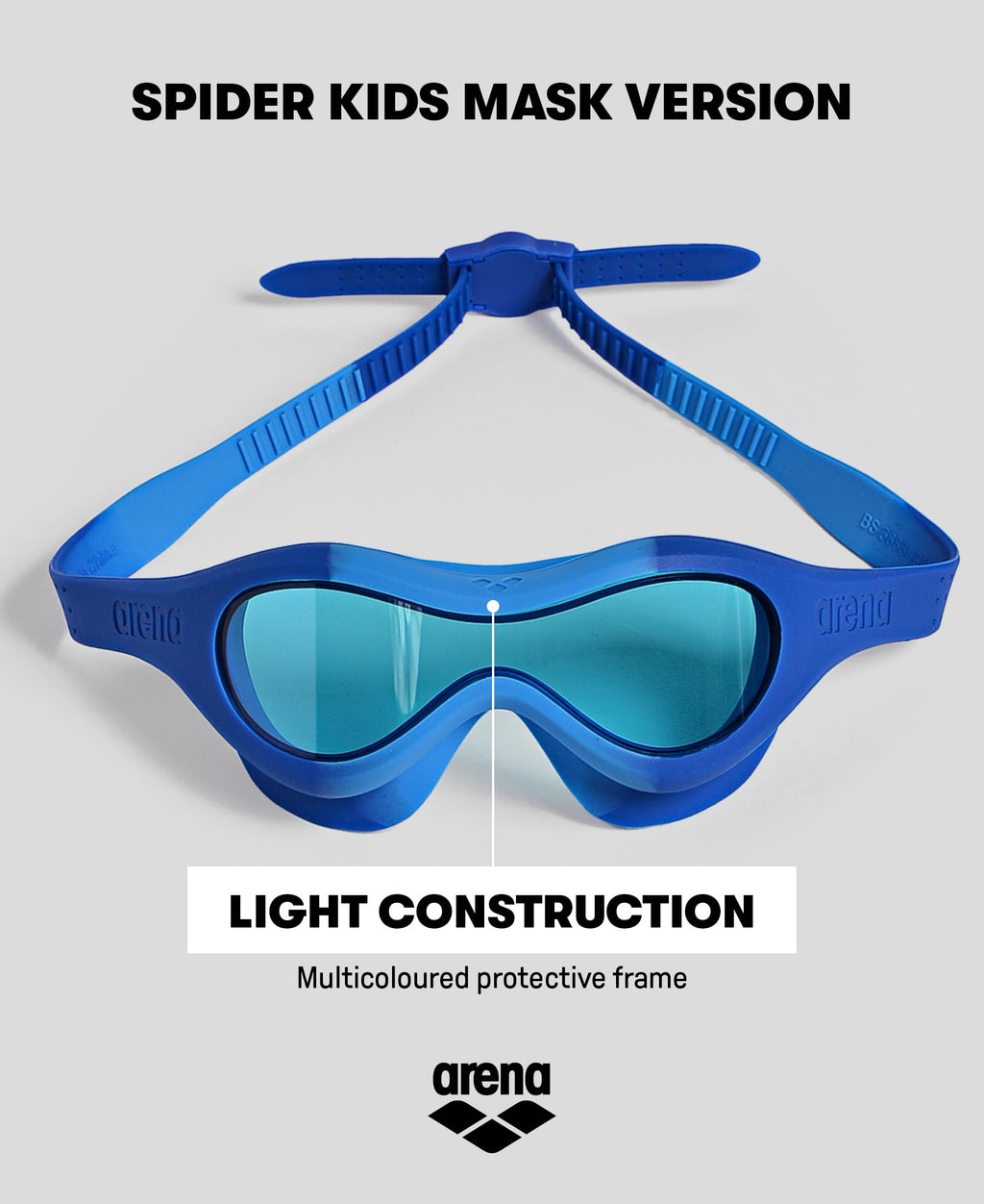 Arena Unisex Kids Spider Swim Mask Goggles For Boys And Girls Aged 2-5 Wide View Snug Fit Great For Summer, Pinkfreakrose