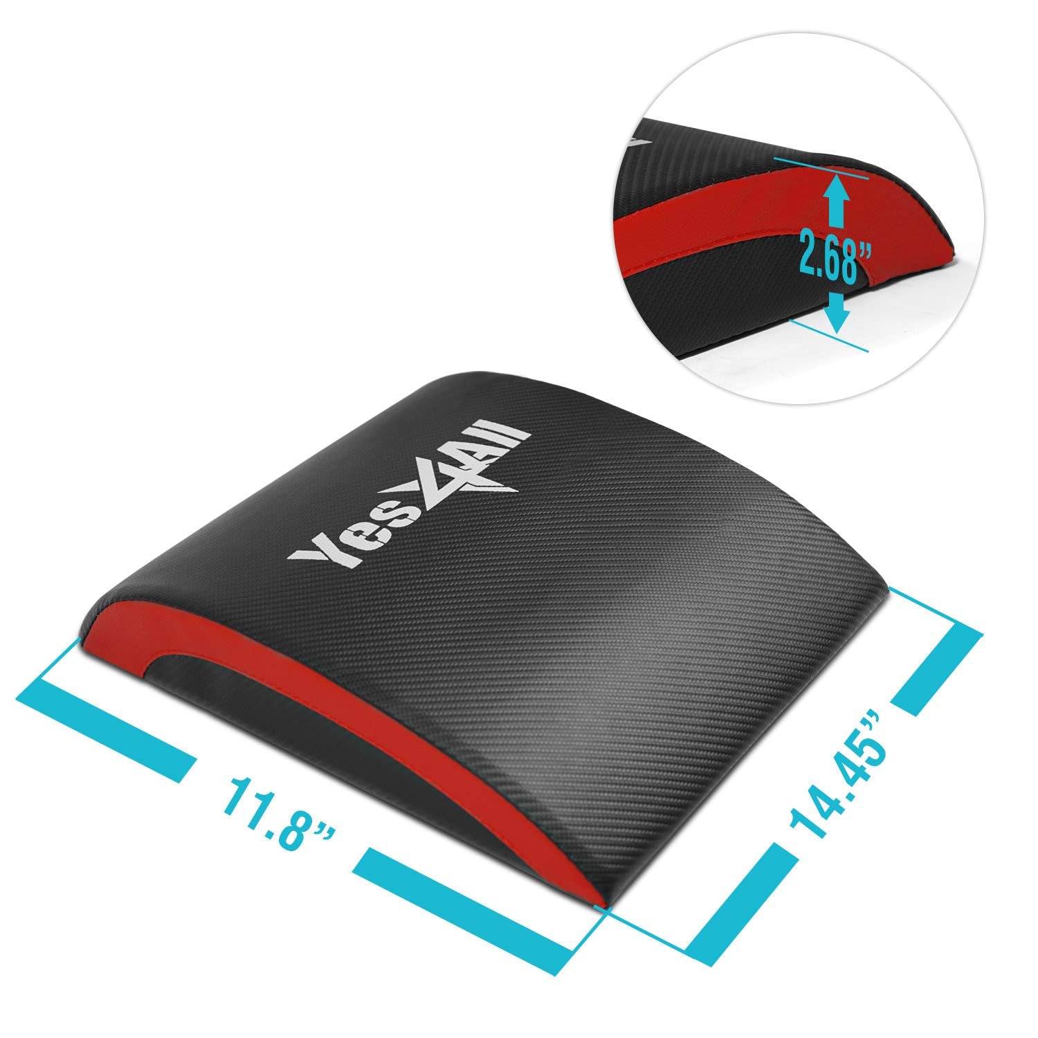 Yes4All Ab Mat For Sit Up 15''  Situps Pad I Thick Workout Mat Comfortable For Abdominal Exercises, Crunches, Push-Ups, Core Tra