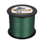 Hercules Braided Fishing Line 1500M 1640Yds 10Lbs-200Lbs Pe Superline 8 Strands (Green 60Lb/27.2Kg 0.40Mm)