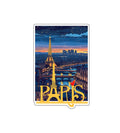 Gift Me Bazar Paris Fridge Magnet | Country Theme Magnet Sticker |Magnet for Home & Office Decor Kitchen Refrigerator Door Decor