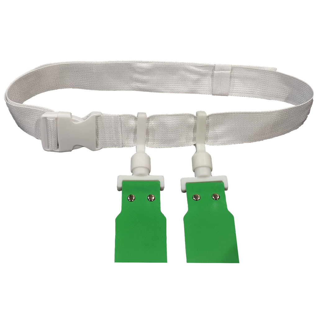 Public Sports Flag Football Belt - 2 Flags - Single (Green)
