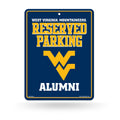 Rico Industries NCAA West Virginia Mountaineers Metal Parking Sign 8.5'' x 11'' - Great for Man Cave, Bed Room, Office, Home D  