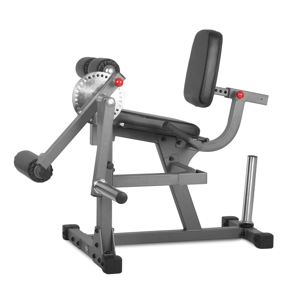 Xmark Seated Leg Extension And Leg Curl Machine, Lower Body Adjustable Leg Exercise Machine, Weight Plate Loaded Leg Rotary Exte