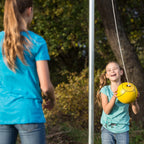 Sterling Sports Compact Tetherball Set For Outdoor Backyard With Ball And Rope Set, 9' Metal Pole, Air Pump Included