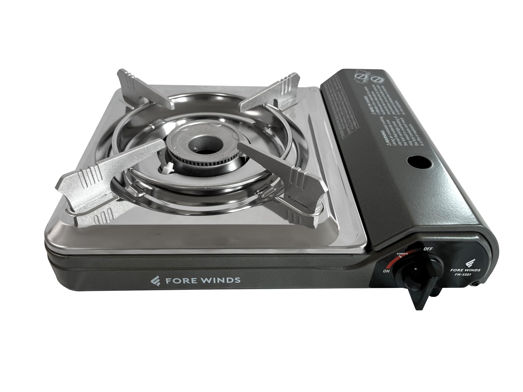 Iwatani Cassette Feu Butane Gas Camp Stove, One, Gray