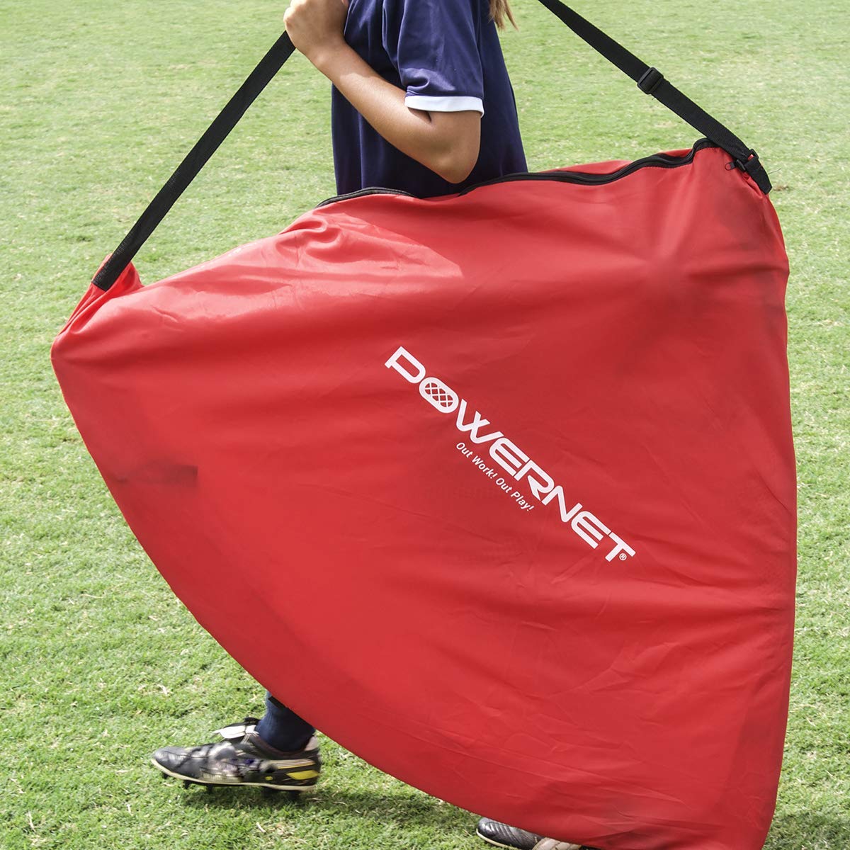 Powernet Popup Soccer Goals Portable Net | 2 Goals With Carrying Bag | Durable Lightweight Frame | Quick Setup Easy Folding Stor