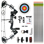 Wuxlisty Youth Compound Bow Set 15-45 Lbs For Teens And Beginner, Package With Archery Hunting Equipment, Max Speed 320Fps, Adju