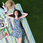 K Y Kangyun Large Beach Blanket Picnic Blankets Sandproof Waterproofmat For Beach, Travel, Camping, Hiking, Park Grass,Home Fold