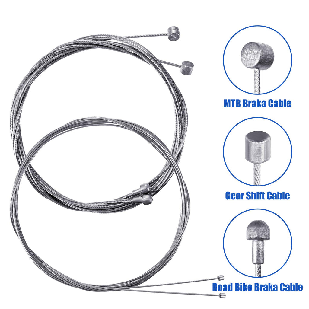 Universal Bicycle Transmission Line Bicycle Shift Derailleur Cable And Brake Cable Kit For Bicycle Mountain Road Bike Repair (Bl