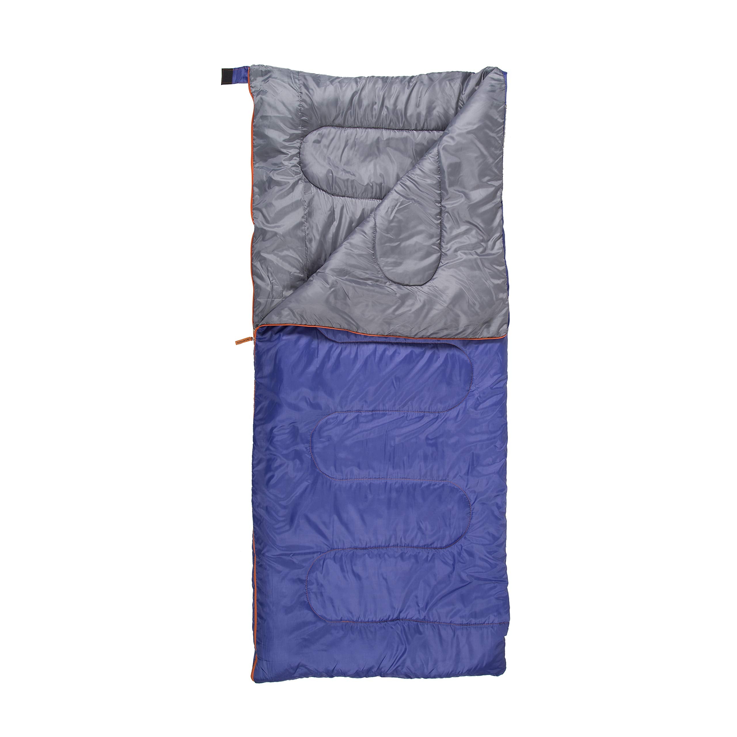 Stansport Redwood Rectangular 30'' X 75'' Sleeping Bag, Blue,Dark Green