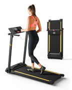 Urevo Walking Pad Treadmills For Home Office, Under Desk Compact Design Treadmill Portable Walking Pad Treadmill With Remote Con