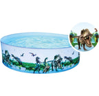 Nuwani Kiddie Pools - Round Plastic Pool For Kids, Toddler & Baby - Easy Non Inflatable Snapset Kid Pool - Large Collapsible Swi