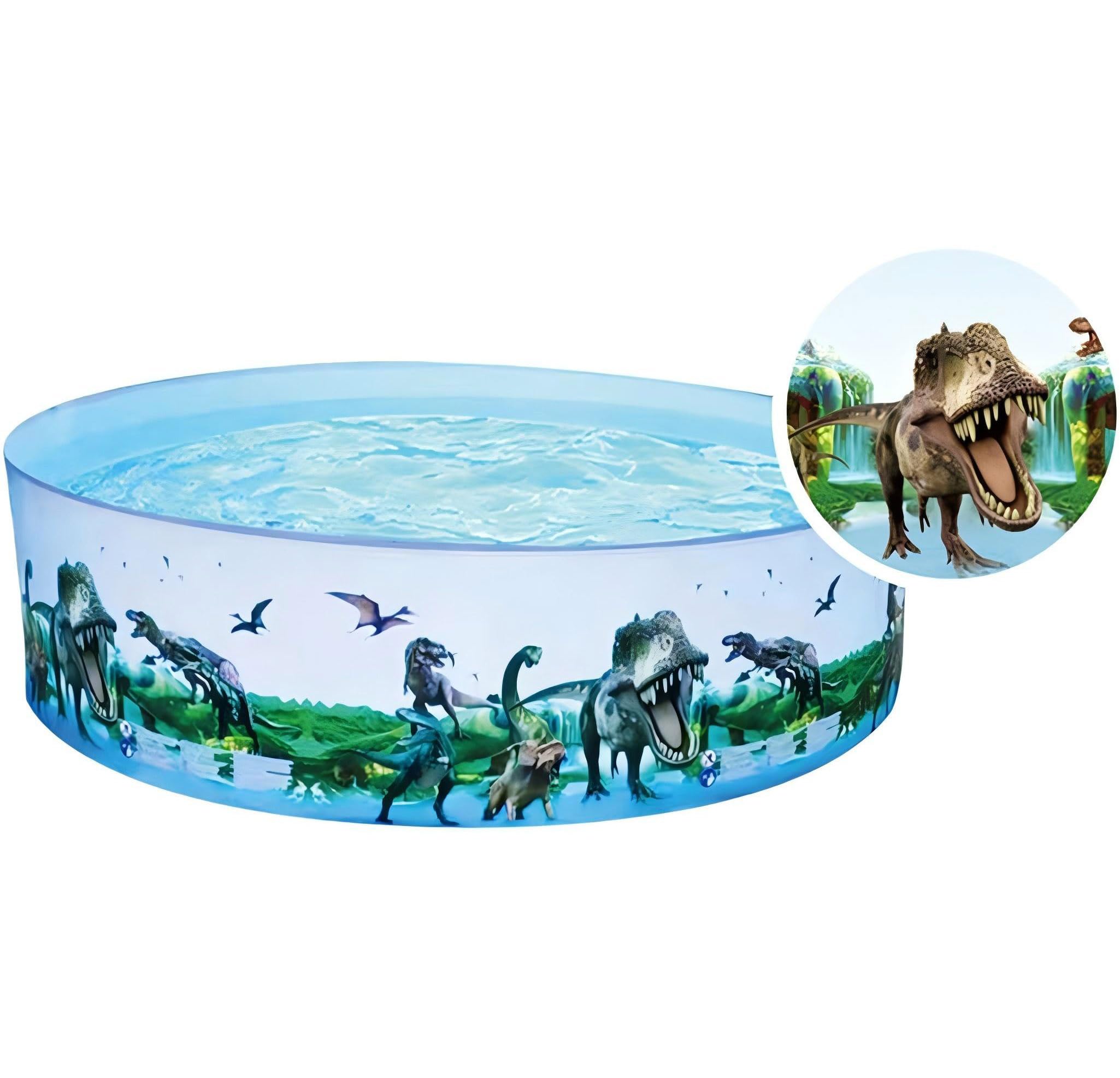Nuwani Kiddie Pools - Round Plastic Pool For Kids, Toddler & Baby - Easy Non Inflatable Snapset Kid Pool - Large Collapsible Swi