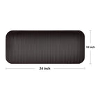 Balancefrom All Purpose 1/2-Inch Extra Thick High Density Anti-Tear Exercise Yoga Mat And Knee Pad With Carrying Strap, Black