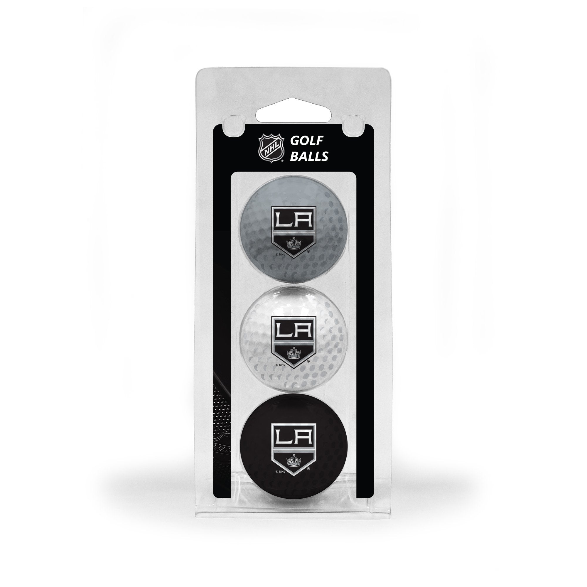 Team Golf Nhl Los Angeles Kings 3 Golf Ball Pack Regulation Size Golf Balls, 3 Pack, Full Color Durable Team Imprint