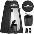 Pankay Camping Toilet With Pop Up Privacy Tent, X Large Portable Toilet Potty For Adults, Outdoor Camping Shower Tents Changing 
