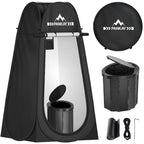 Pankay Camping Toilet With Pop Up Privacy Tent, X Large Portable Toilet Potty For Adults, Outdoor Camping Shower Tents Changing 