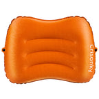 Crisonky Camping Pillow - Inflatable Pillow - Travel Pillows For Backpacking & Airplane, Lumbar Support 2.0 Blow Up Pillows, Ult