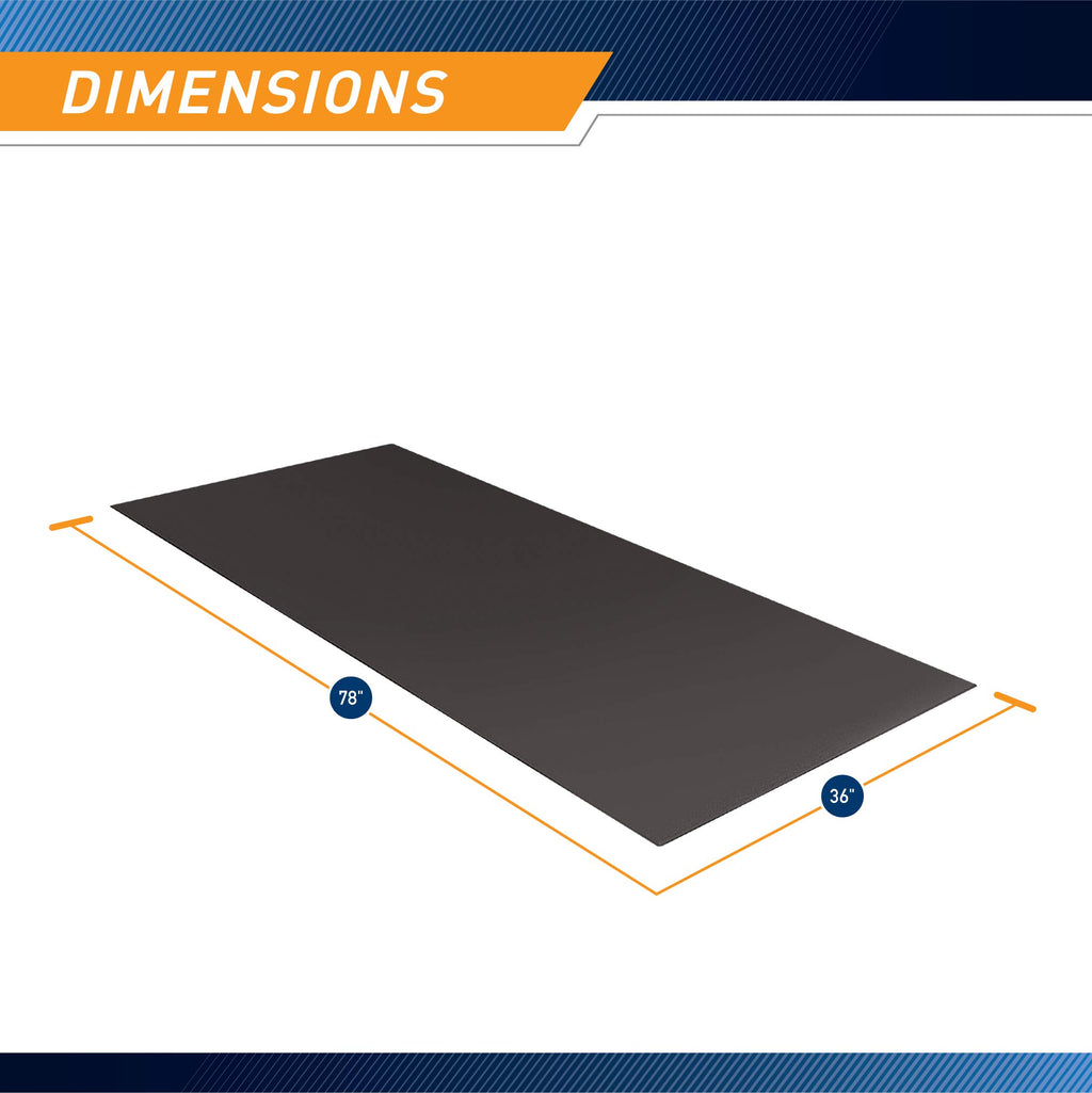 Marcy Fitness Equipment Mat And Floor Protector For Treadmills, Exercise Bikes, And Accessories Mat-366 (78'' X 36'' X 0.25'' Th
