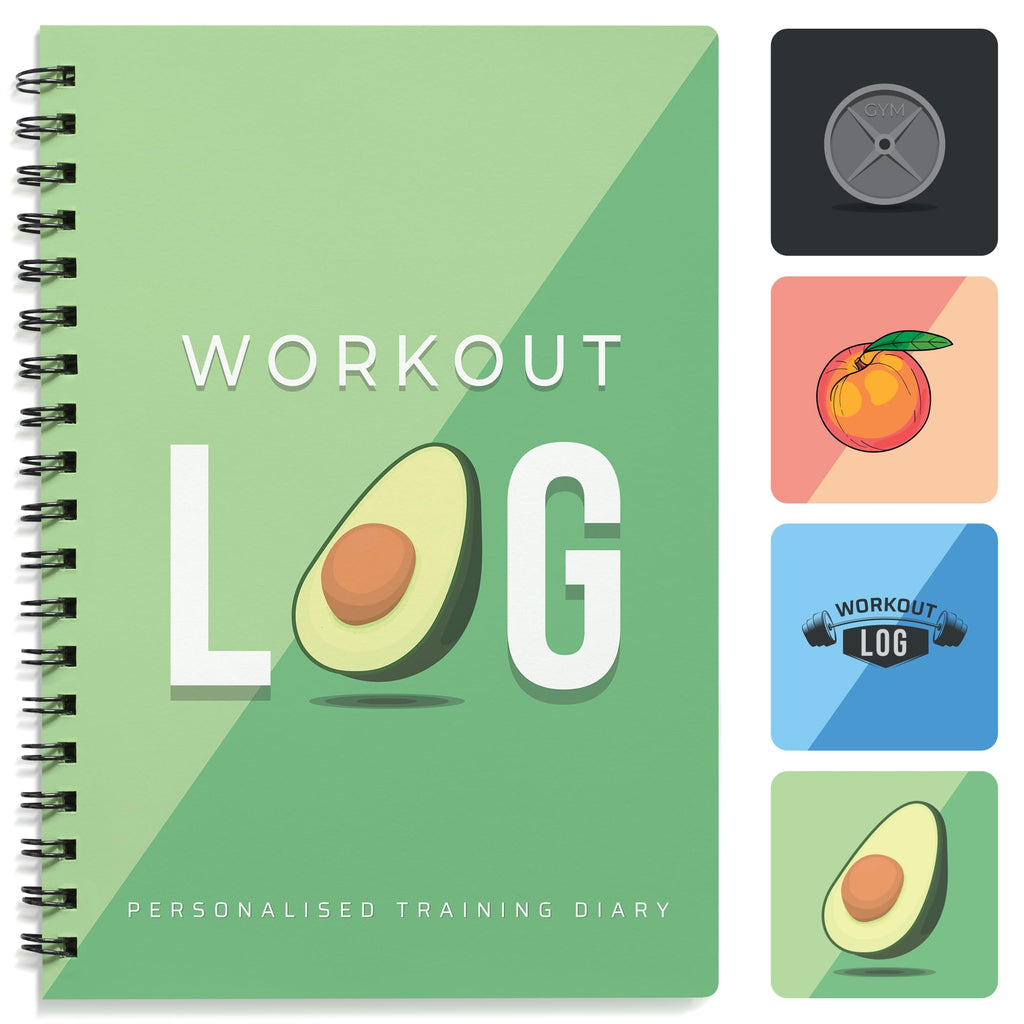 Workout Planner For Daily Fitness Tracking & Goals Setting (A5 Size, 6A X 8A, Avo Green), Men & Women Personal Home & Gym Traini