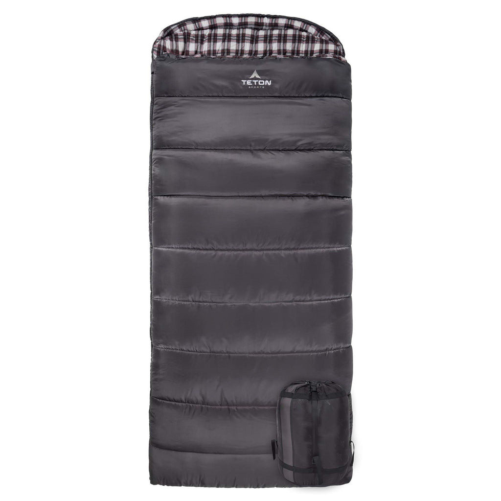 Teton Sports Fahrenheit Xxl +20F Sleeping Bag; Teton Sleeping Bag Great For Cold Weather Camping; Lightweight Sleeping Bag; Hiki