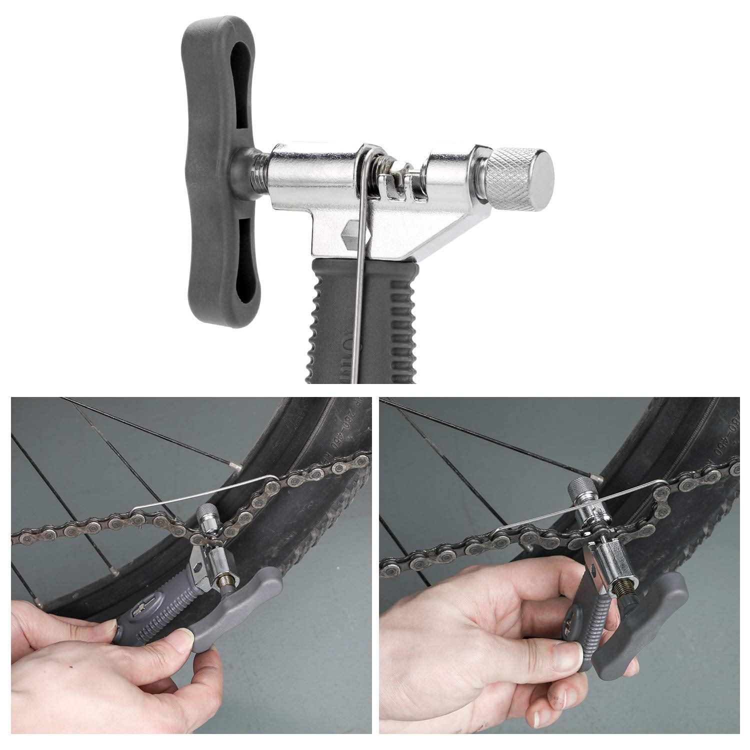 Qkurt Bike Tool Set(3Pcs) Bike Chain Tool Bike Link Plier Chain Checker Perfect Tool For Bike Repair