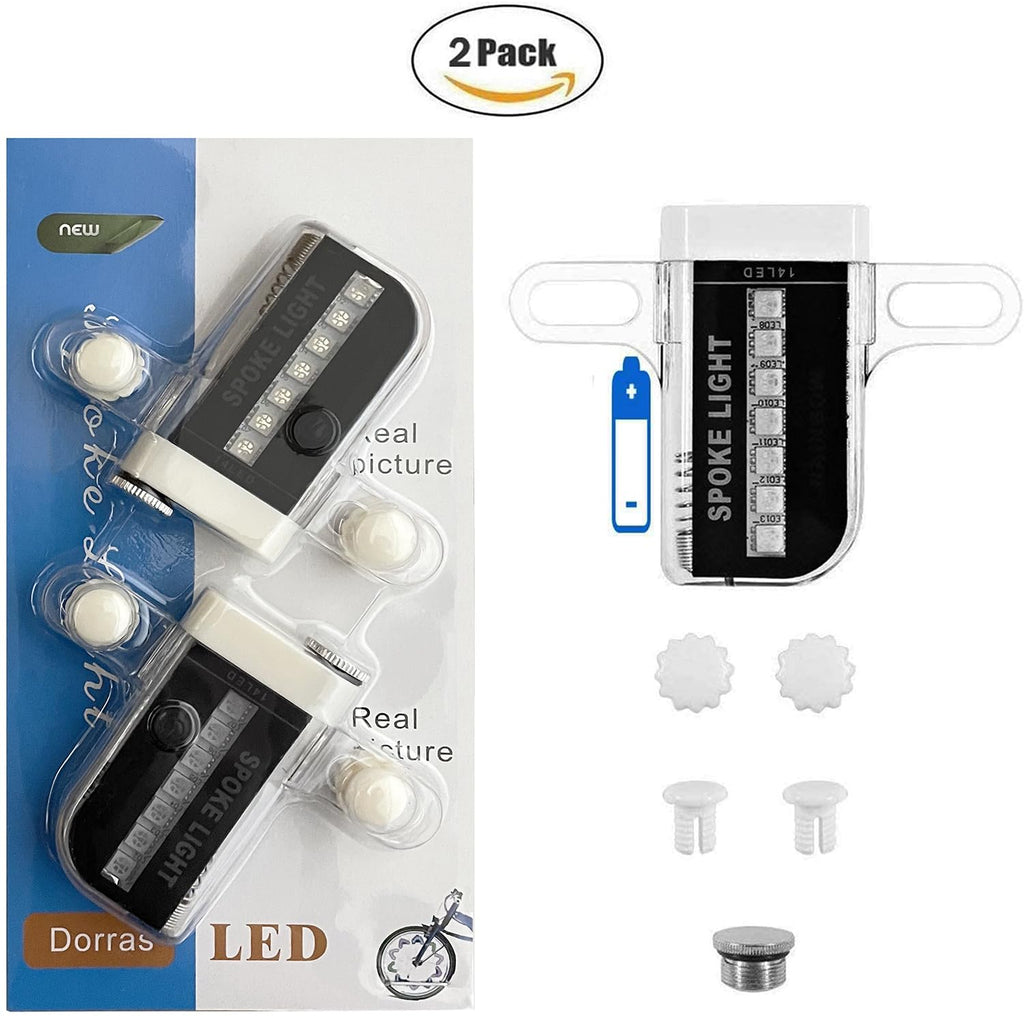 Bike Wheel Lights (2 Tire Pack) - Waterproof Led Bicycle Spoke Lights Safety Tire Lights - Great Gift For Kids Adults - 30 Diffe