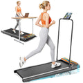 Canisflax Walking Pad Treadmill with 10% Incline, 450LBS Capacity 2.5HP Under Desk Treadmill LED Display, 4 in 1 Portable Small 