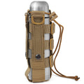 WICHEMI MOLLE Water Bottle Pouch Minimalist Adjustable Straps Tactical Holder Kettle Pouch Belt Carrier for 17-84 Oz Bottle (Bro