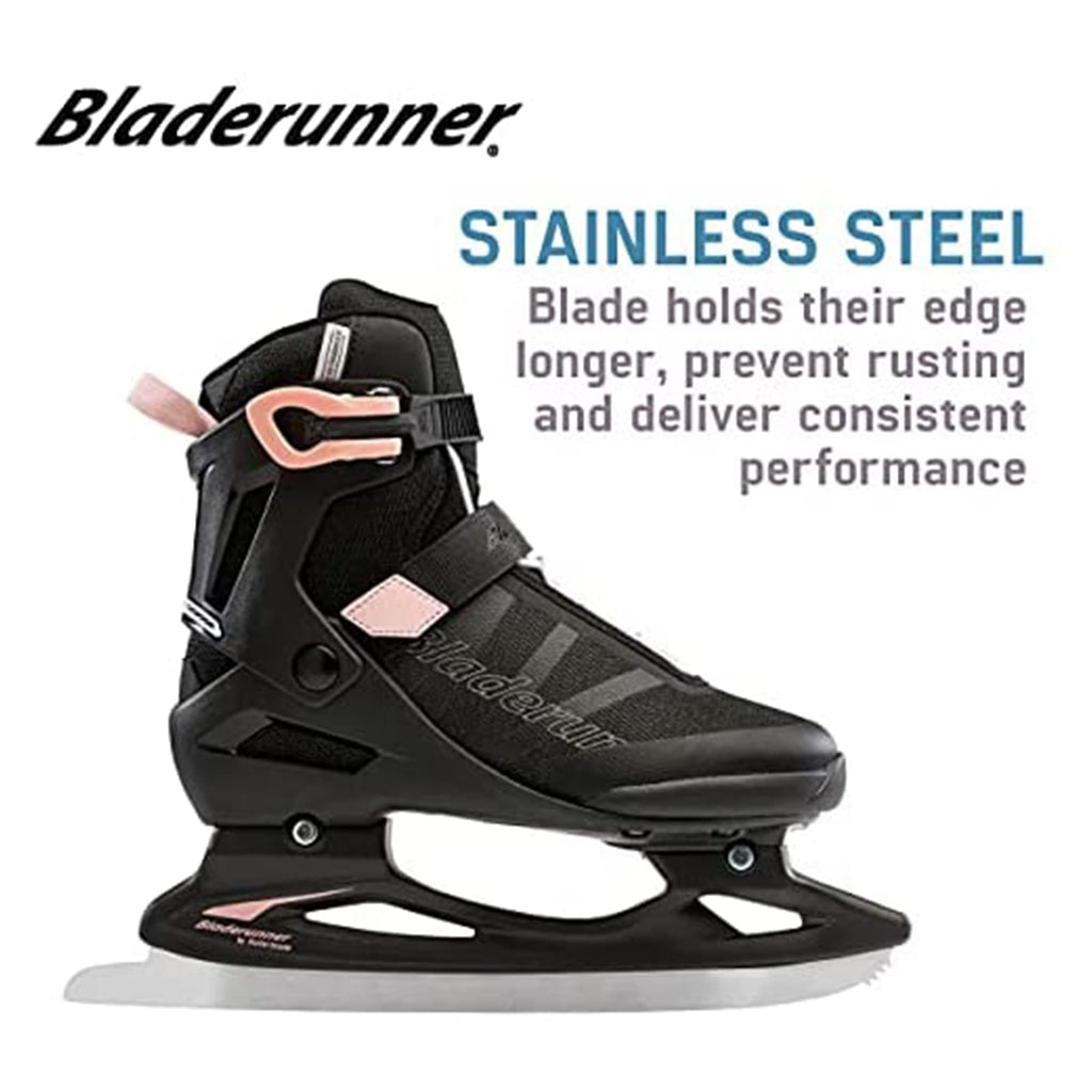Rollerblade Bladerunner Ice Igniter Womens, Black And Rose Gold, Ice Skates