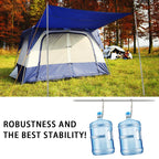 Tarp Pole Camping Tent Poles For Canopy Tarp Shelter Collapsible 74.8 Inches Poles, Awning Replacement Rain Fly Stainless Steel