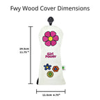 Foretra - Limited Edition Girl Power Design - Fairway Wood Head Cover - Tour Quality Golf Club Cover - Style And Customize Your