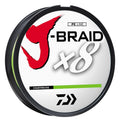 Daiwa J-Braid Grand X8, Filler Spool, Chartreuse, Mono Dia.= 6Lb.