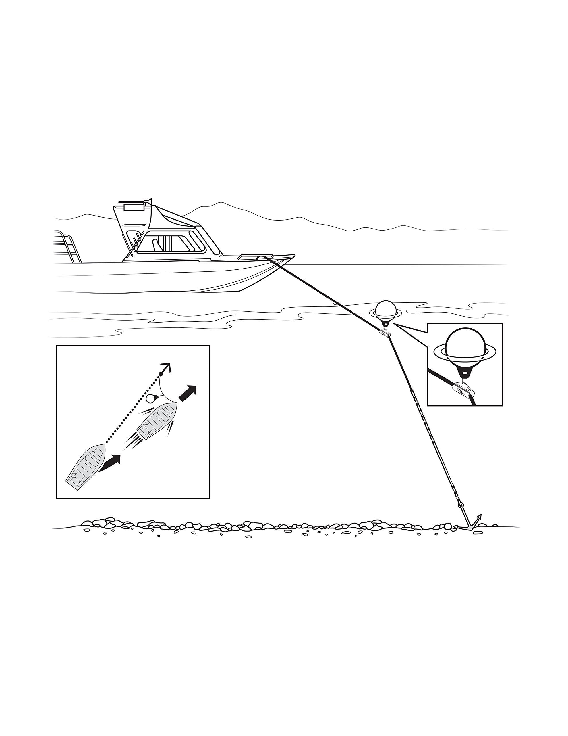 Ironwood Pacific Anchorlift Anchor Puller W/11 Buoy - Yellow, 30Lb Lift