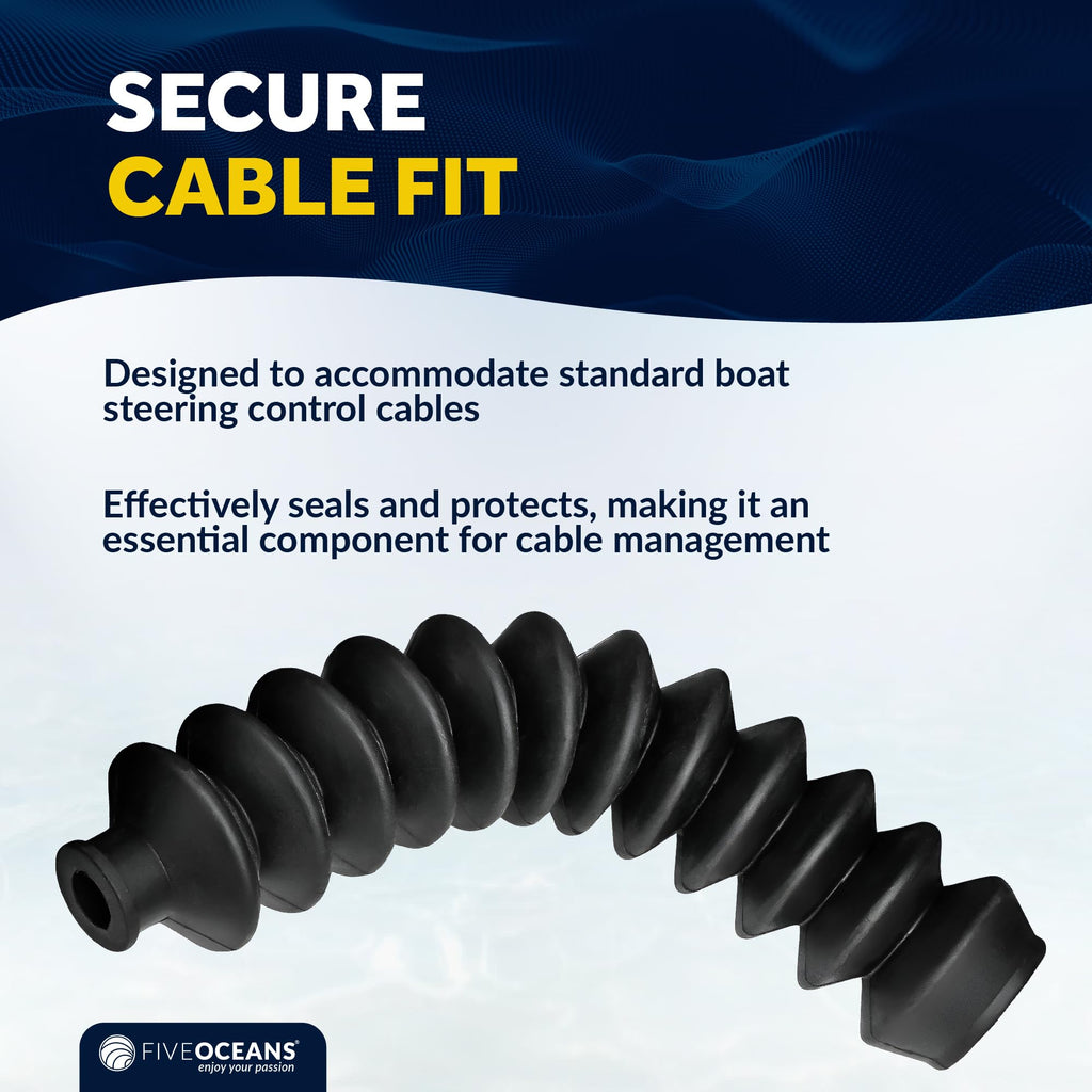 Five Oceans 8-Inch Line Steering Cable Boot - Fo2045