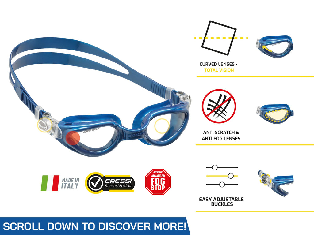 Cressi Right, Clear/Clear, Clear Lens