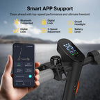 MEGAWHEELS Electric Scooter,Electric Scooter Adults with Front Suspension,8.5in Solid Tires,300W Motor,15.5mph E Scooter with Sm