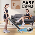 Deer Run Walking Pad, 2 In 1 Portable Silent Under Desk Treadmills For Home Use, 5-Layers Shock-Absorbing Running Belts, Remote