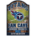 Wincraft NFL Tennessee Titans 06140010 Wood Sign, 11 x 17, Black