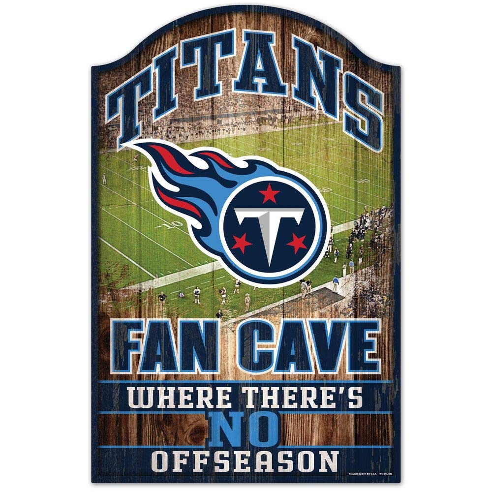 Wincraft NFL Tennessee Titans 06140010 Wood Sign, 11 x 17, Black