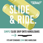Bw Mtb Bike Grips - Comfortable And Grippy 130Mm Bicycle Handlebar Grips - Black