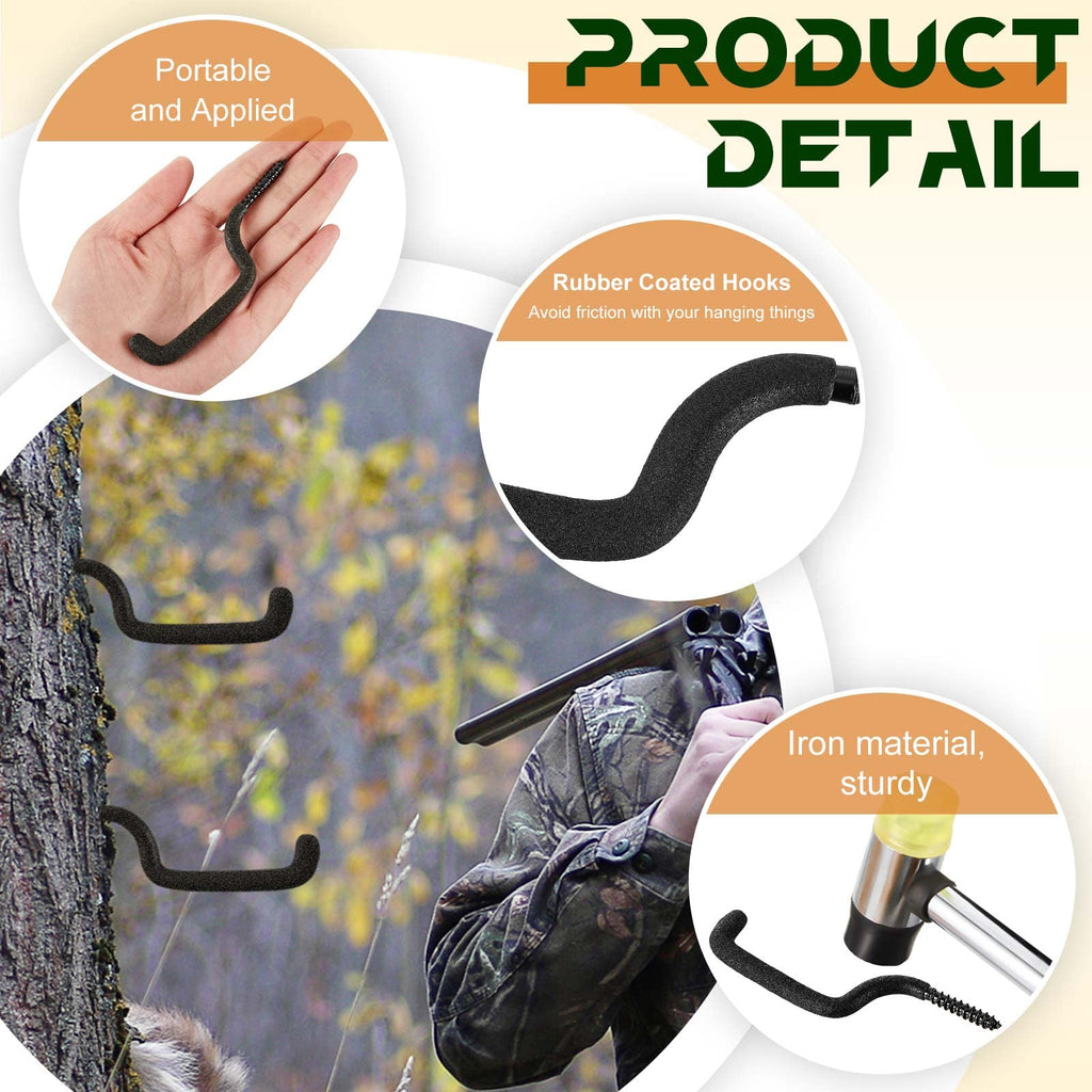 Amylove 20 Pcs Bow Hangers For Tree Stand Bow Hooks For Hunting Archery Bow Hunting Accessories Tree Stand Accessories Bow Gear