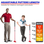 Thiodoon Golf Putters For Men And Women 2 Pack Two-Way Kids Mini Golf Putter For Right Or Left Handed Golfers Adjustable Length