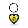 Rico Industries Ncaa Unc Wilmington Seahawks Ncaa Rhinestone Heart Colored Keychain, Navy, 3-Inches In Length
