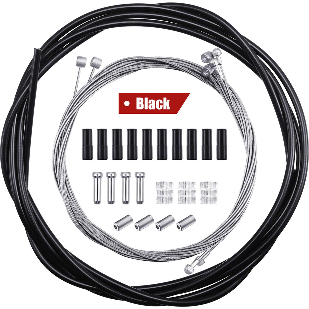 4 Pieces Brake Cable Universal Bike Inner Brake Cable Housing Kit Bicycle Brake Cable Replacement For Mountain And Road Bike Gea